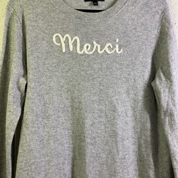 BANANA REPUBLIC Crew Neck Knit‎ Embroidered Merci Cozy Soft Lightweight Sweater - Picture 6 of 16